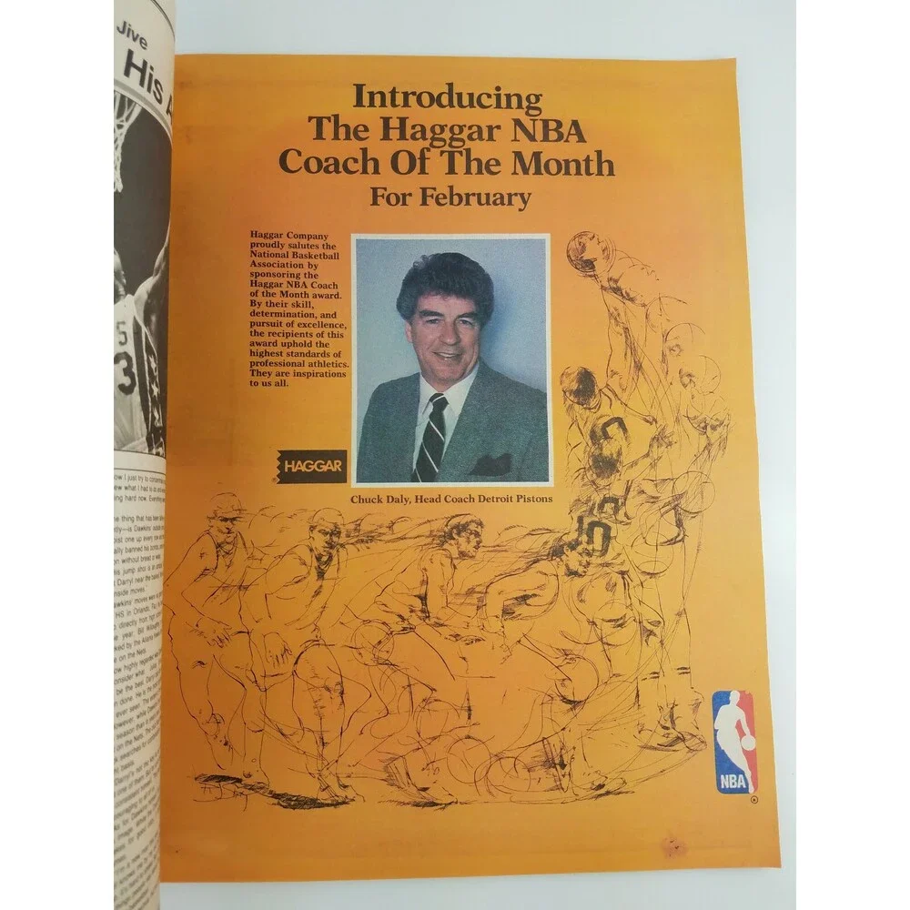 VTG 1984 NBA Today Newspaper Magazine Basketball NEW JERSEY NETS 80s RARE